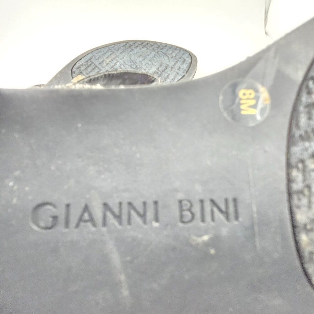 Gianni Bini Avellia Black Jewel Embellished T-Strap Sandals – Women's Size 8M - Picture 8 of 14